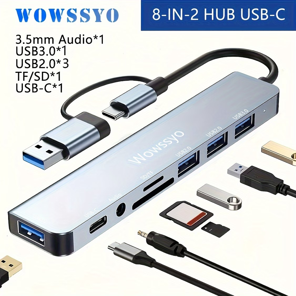 Hub USB-C 8-en-1 Wowssyo - image 3