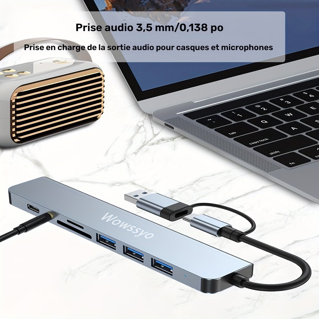 Hub USB-C 8-en-1 Wowssyo - image 4