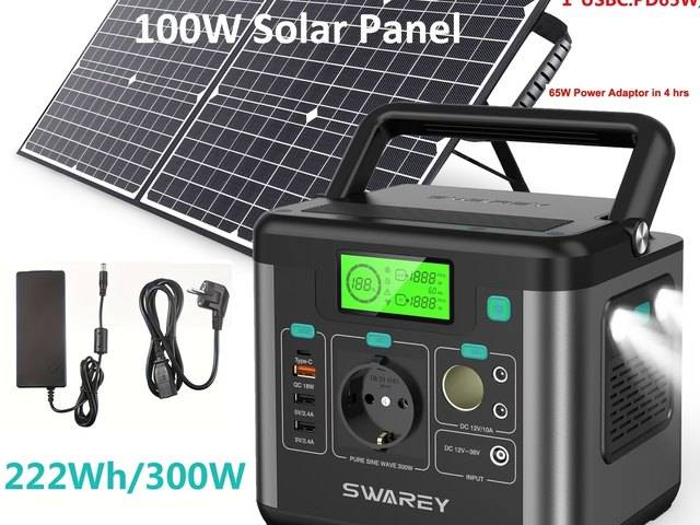 [BF-ENE-01] Station SWAREY 222 Wh + panneau solaire 100 W