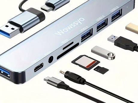 [BF-HUB-01] Hub USB-C 8-en-1 Wowssyo